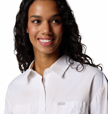 Camisa técnica mujer Silver Ridge Utility™ – UPF50+, secado rápido, White