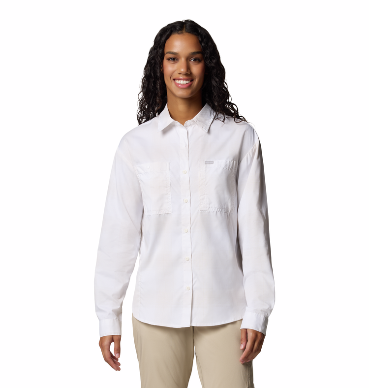 Camisa técnica mujer Silver Ridge Utility™ – UPF50+, secado rápido, White