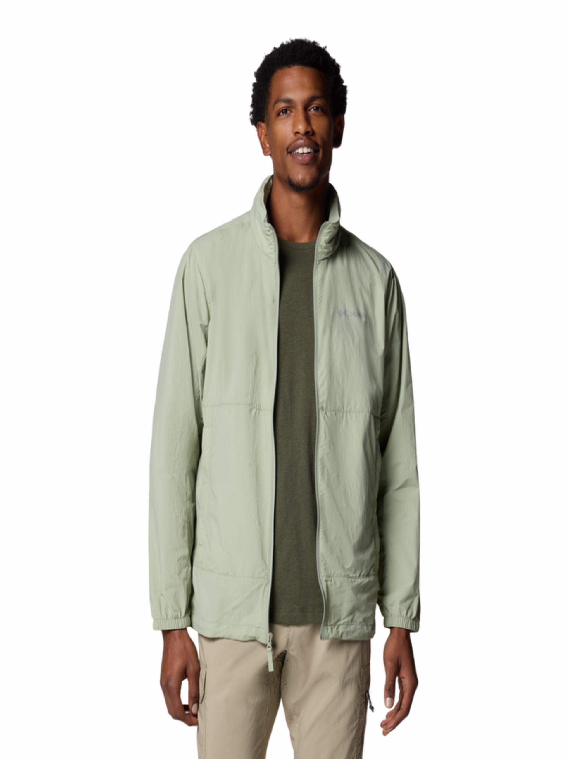 Chaqueta cortavientos hombre UPF50+, repelente al agua