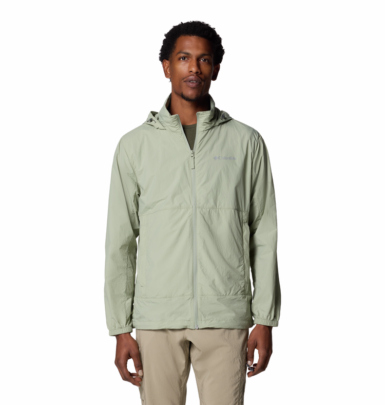 Chaqueta cortavientos hombre UPF50+, repelente al agua