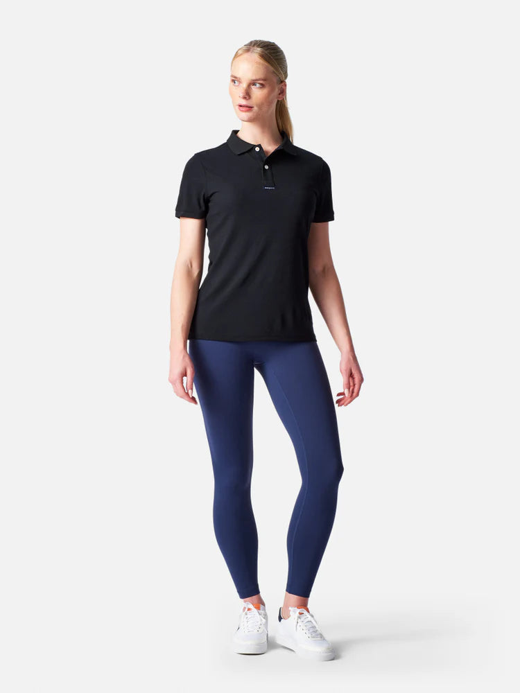 Polo Dri-Fast de manga corta para mujer – Negro