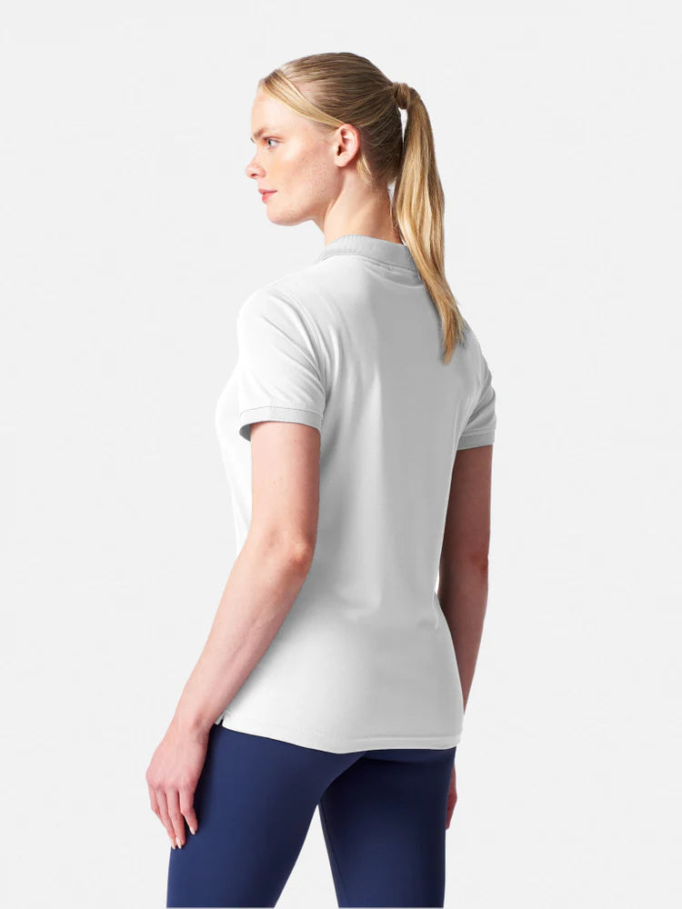 Polo Dri-Fast de manga corta para mujer – Blanco