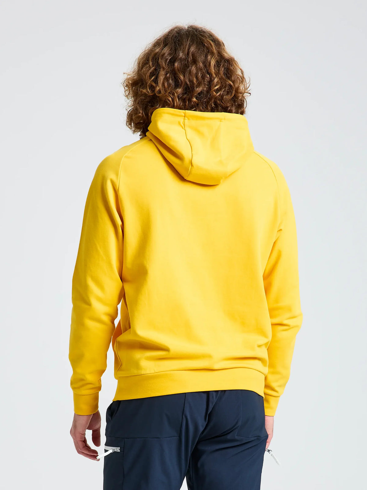 Sudadera con capucha Logo Hoodie bolsillo canguro amarillo SLAM
