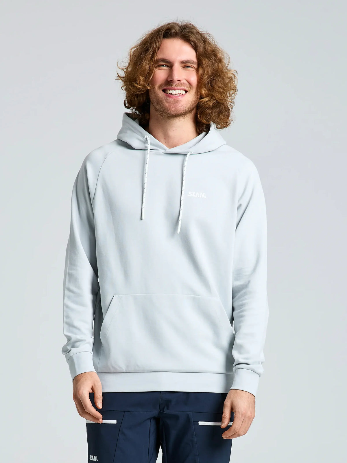 Sudadera con capucha Logo Hoodie Cleef Grey canguro SLAM