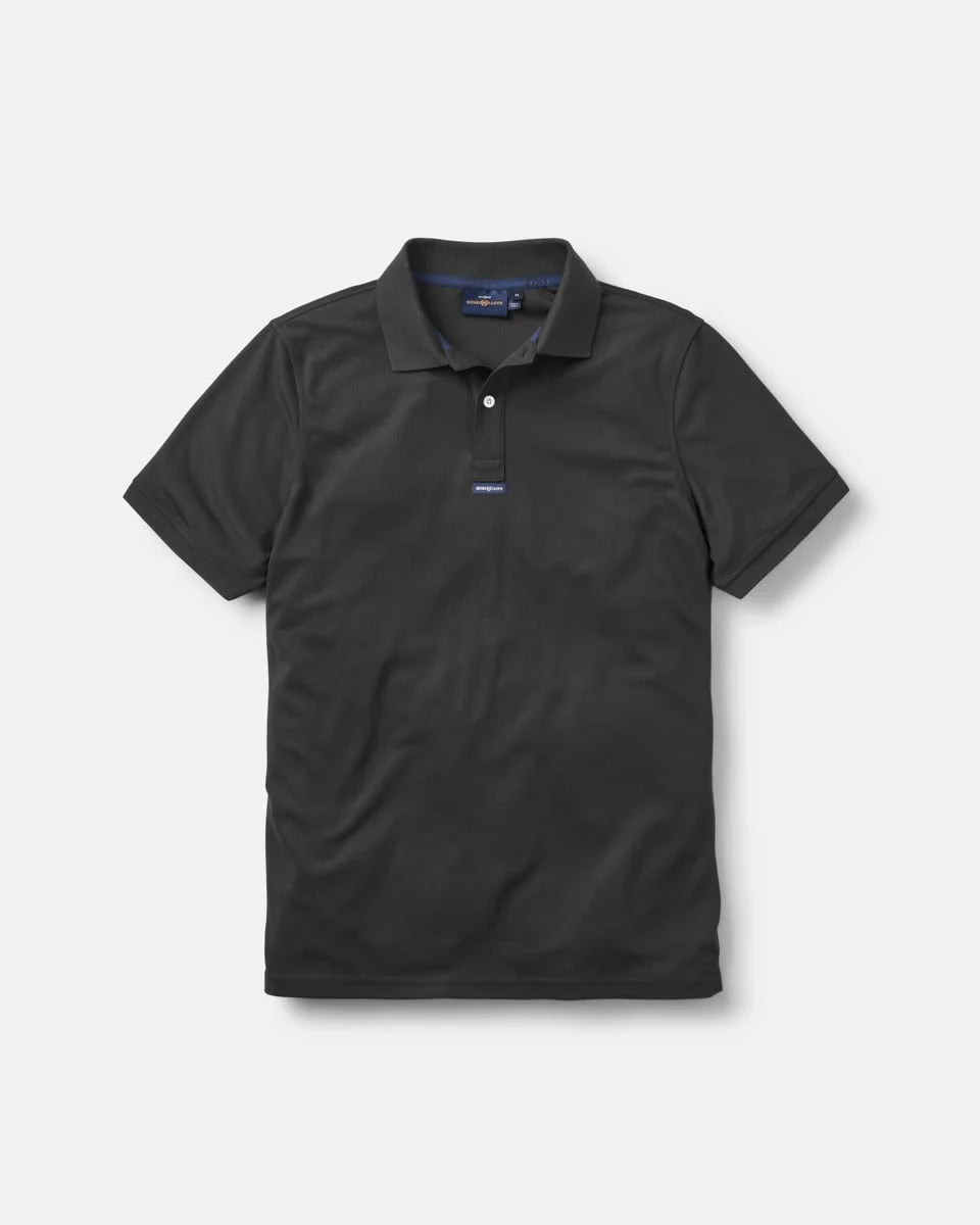 Polo Dri-Fast de manga corta para hombre – Negro