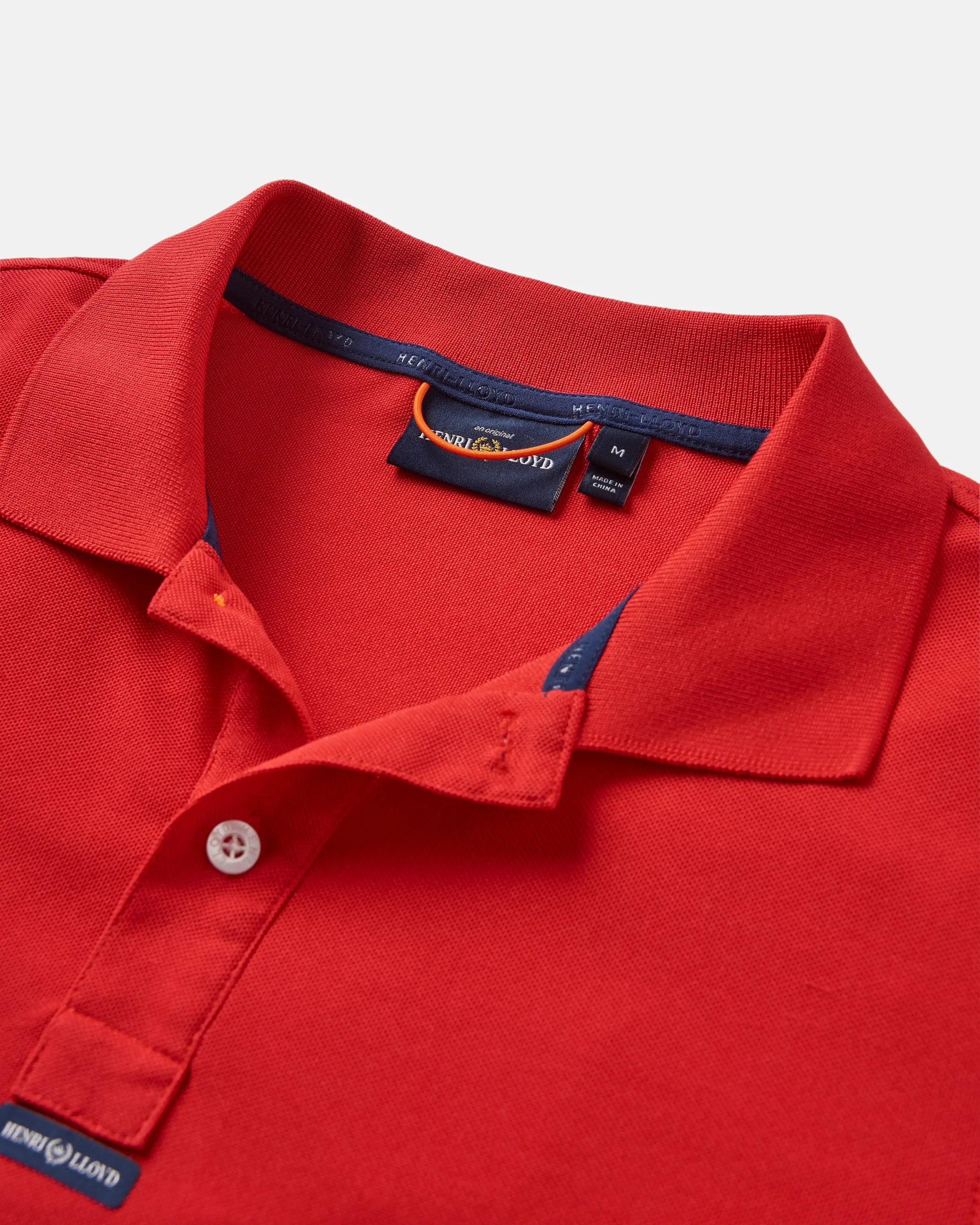 Polo Dri-Fast de manga corta para mujer – Rojo
