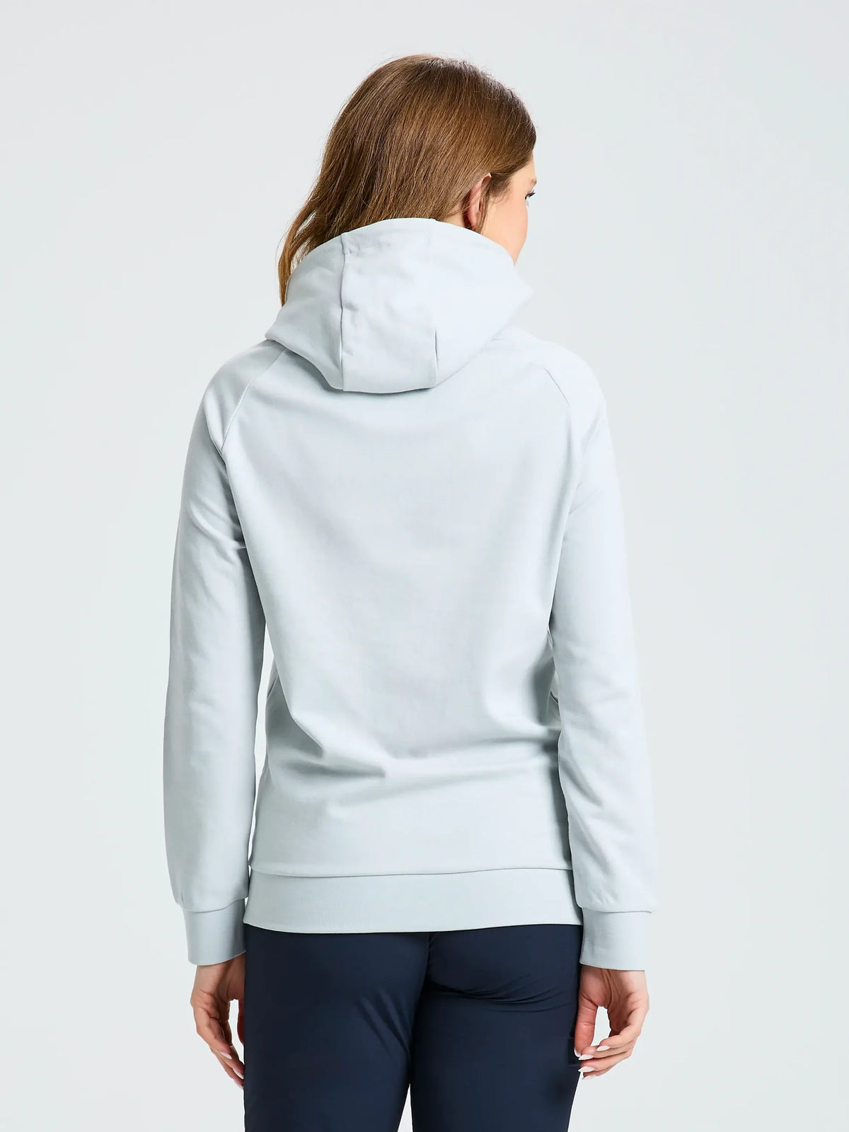 Sudadera capucha mujer Logo WS Cleef Grey bolsillo canguro SLAM