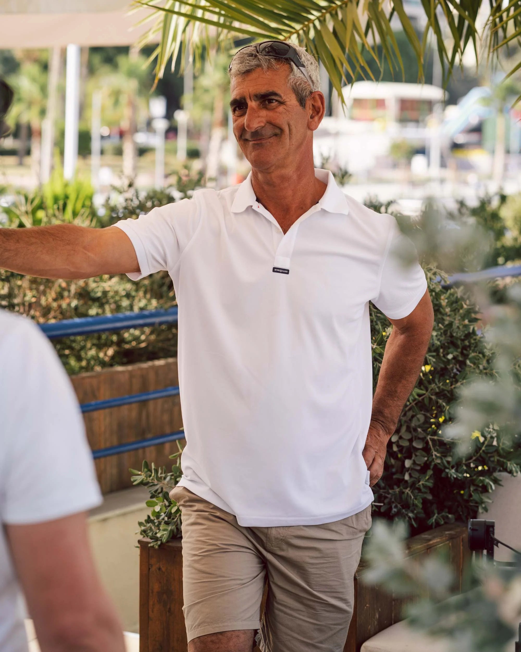 Polo Dri-Fast de manga corta para hombre – Blanco