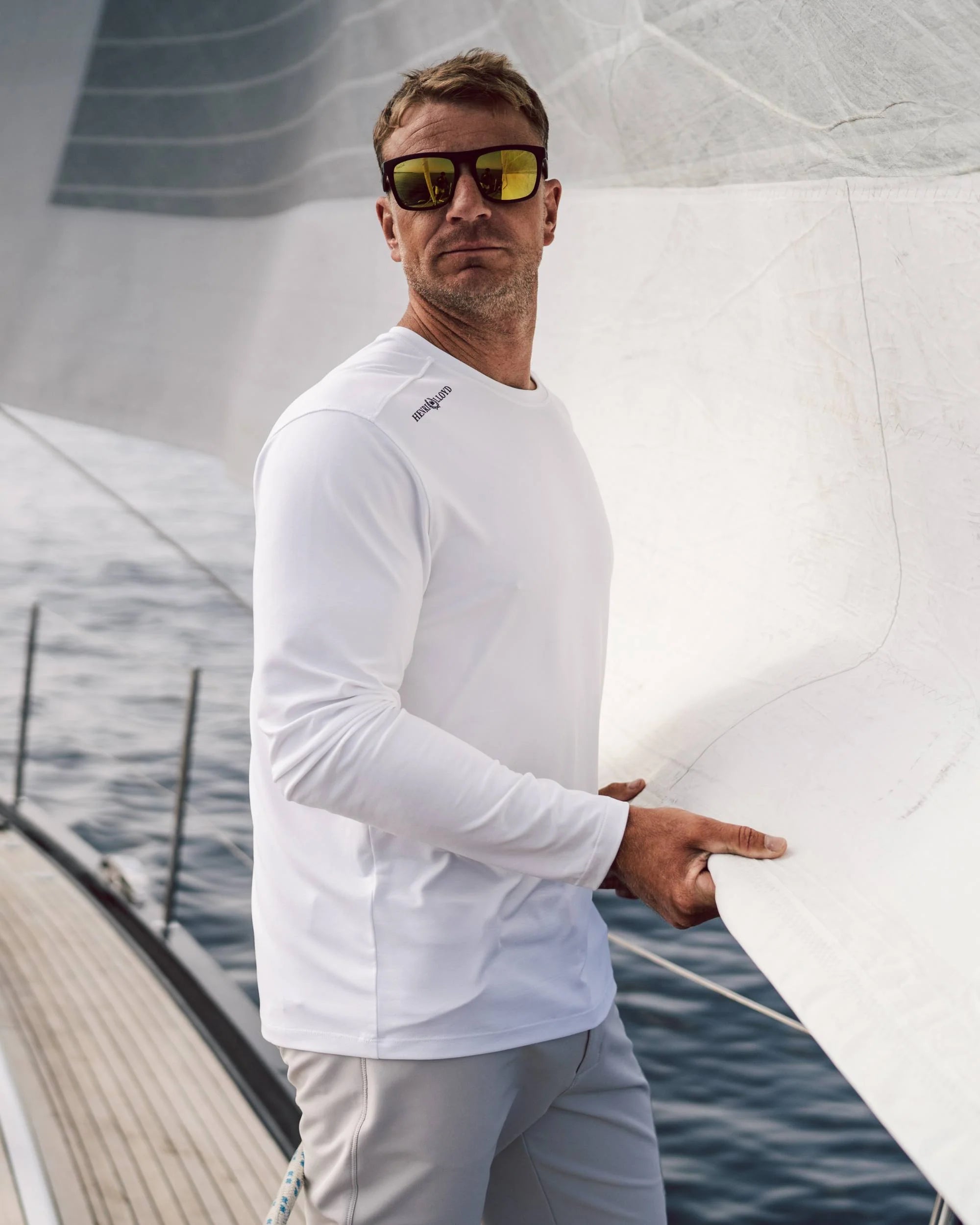 Camiseta Dri-Fast de manga larga – Blanca