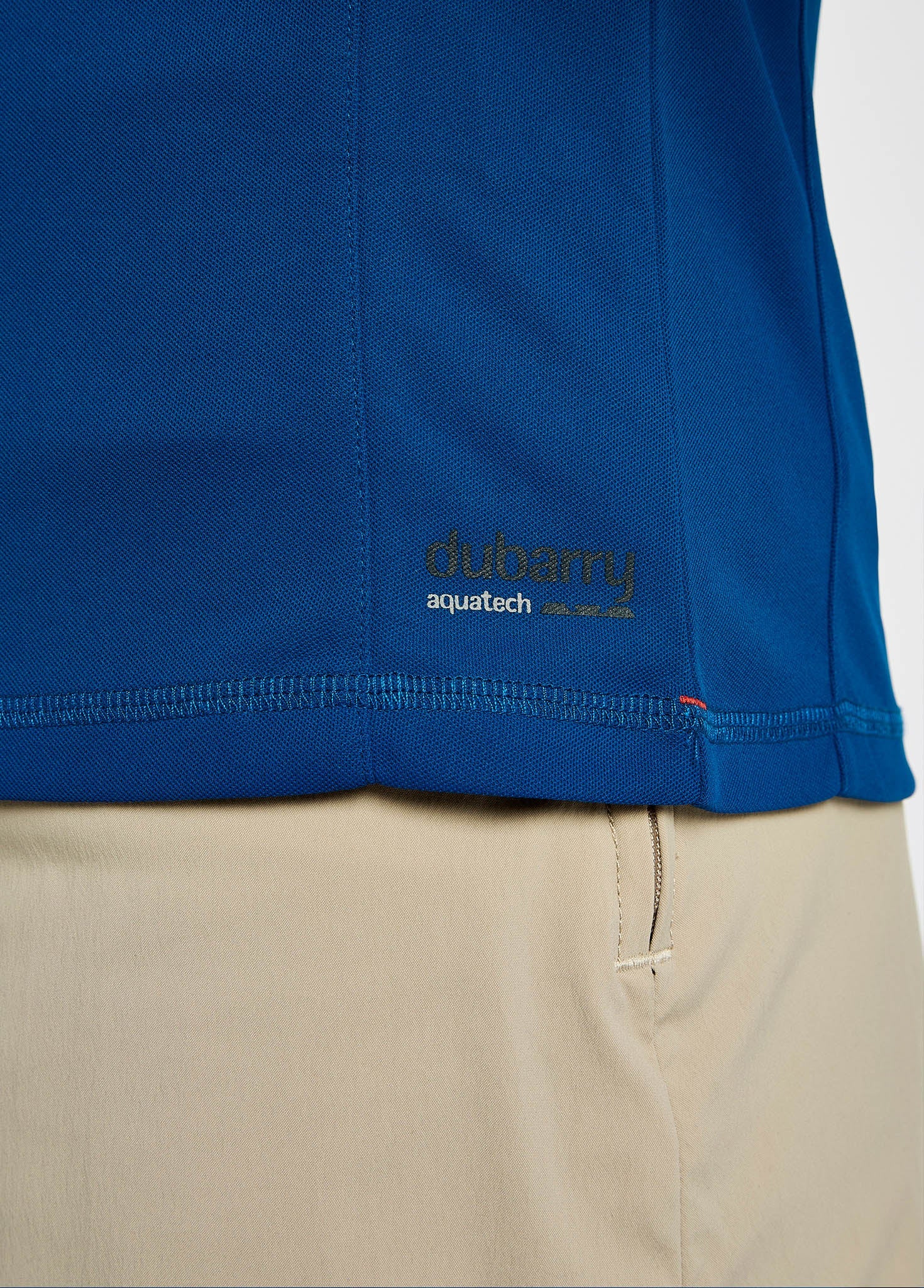 Polo técnico manga corta Riviera con protección solar UPF50+ para mujer Azul