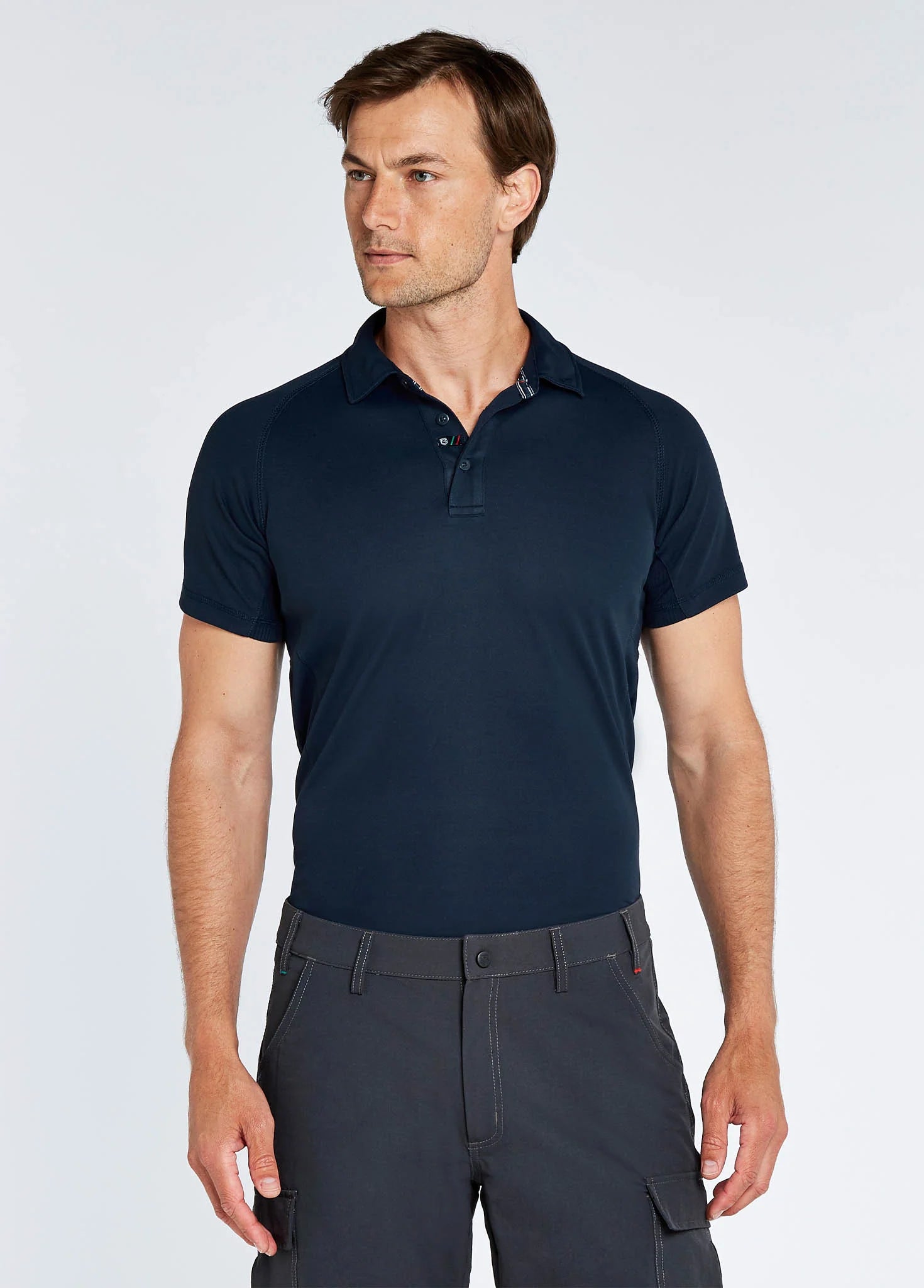 Polo técnico Menton hombre negro secado rápido UPF 50 DUBARRY