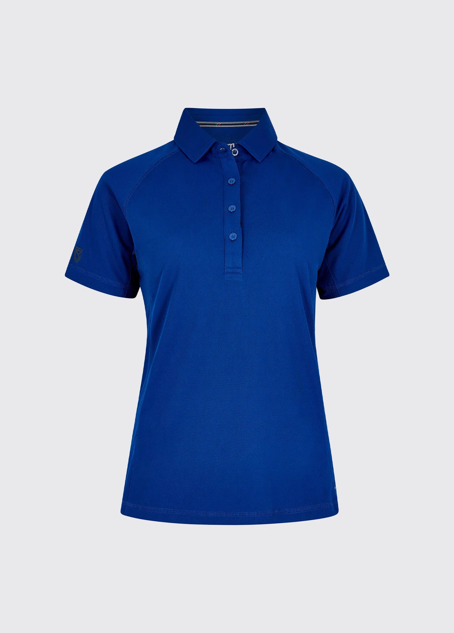 Polo técnico manga corta Riviera con protección solar UPF50+ para mujer Azul