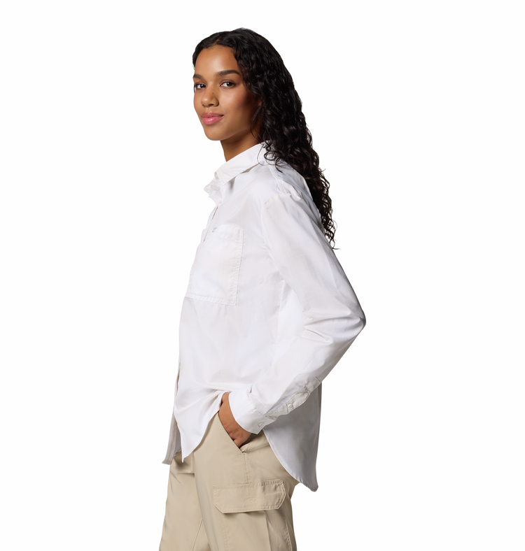 Camisa técnica mujer Silver Ridge Utility™ – UPF50+, secado rápido, White