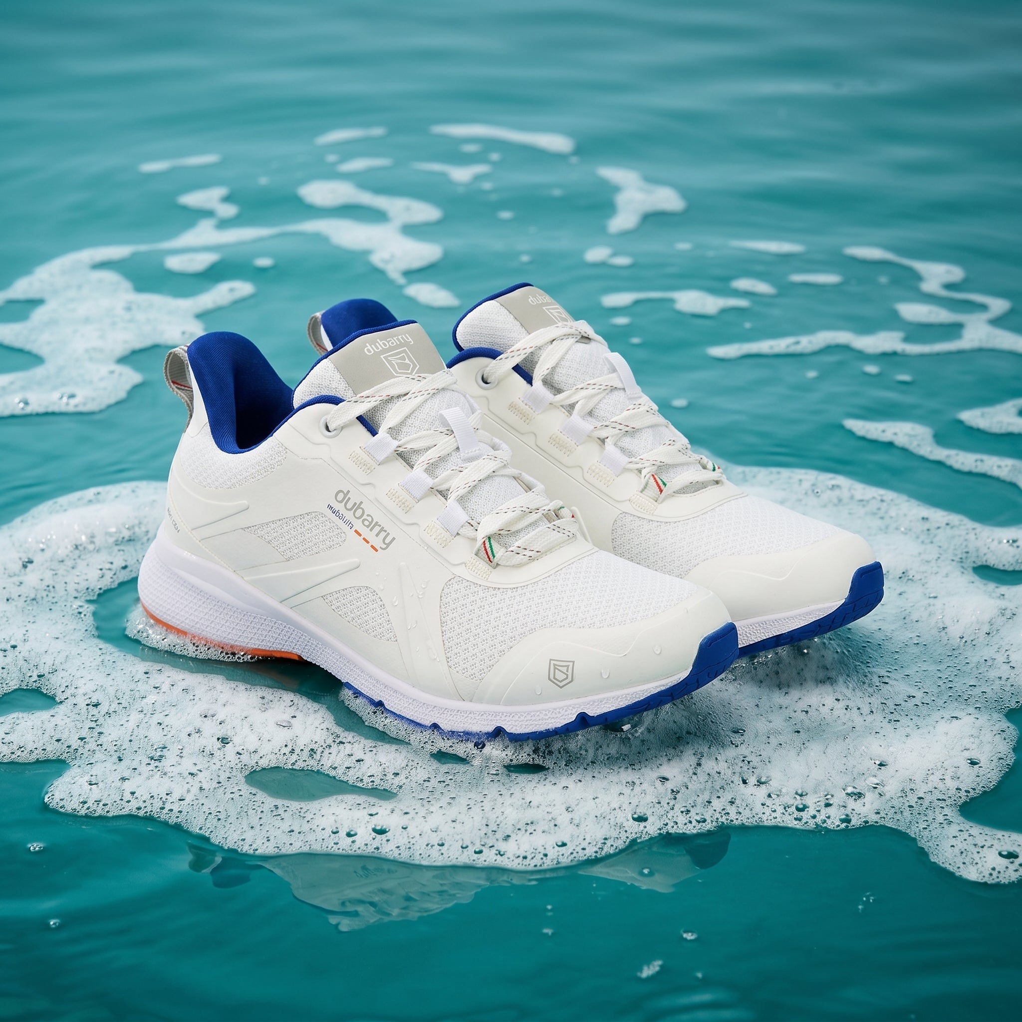 Zapatillas náuticas impermeables Cowes blancas para mujer DUBARRY