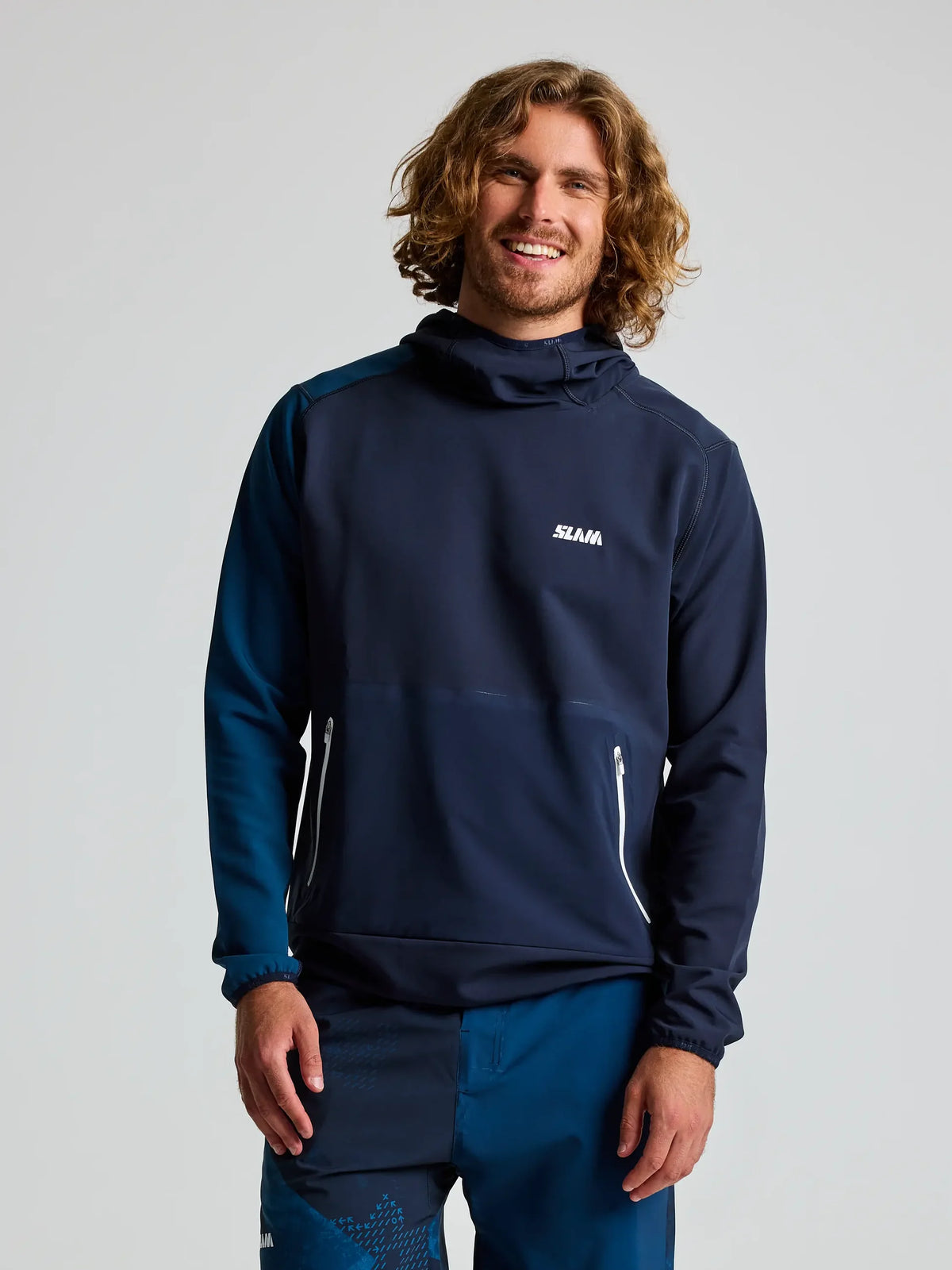 Sudadera Técnica Elástica con capucha FOIL TECH HOODIE Hombre_Navy