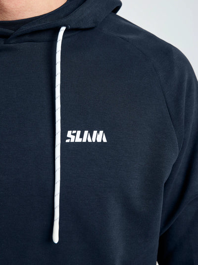 Sudadera con capucha Logo navy SLAM bolsillo canguro