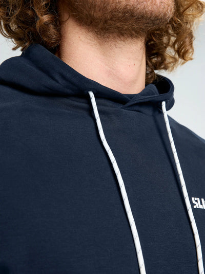 Sudadera con capucha Logo navy SLAM bolsillo canguro