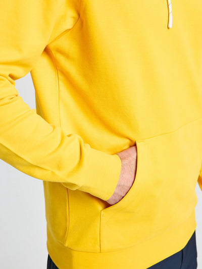 Sudadera con capucha Logo Hoodie bolsillo canguro amarillo SLAM