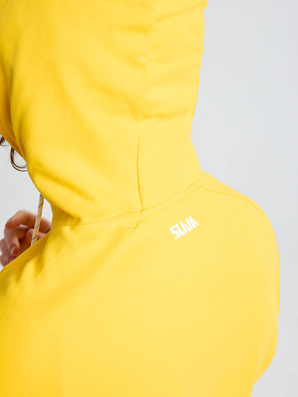 Sudadera con capucha Logo Hoodie bolsillo canguro amarillo SLAM