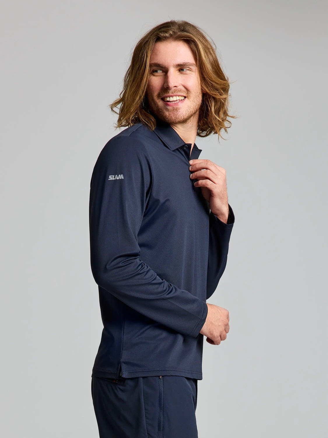 Polo técnico manga larga – UPF50+, antibacteriano, Tech Piqué