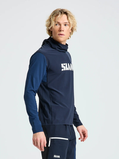Camiseta técnica manga larga con capucha OD Tech UPF 50+ NAVY de SLAM
