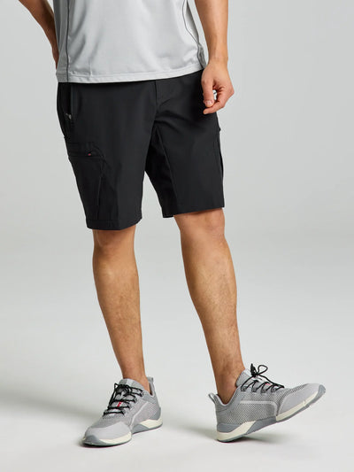 Bermudas técnicas cargo para hombre – Negro