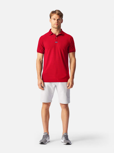 Polo Dri-Fast de manga corta para hombre – Rojo