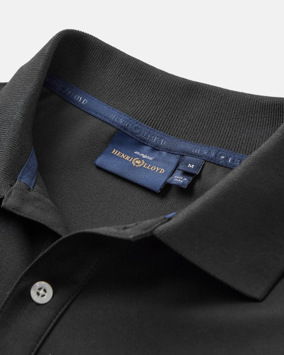 Polo Dri-Fast de manga corta para hombre – Negro