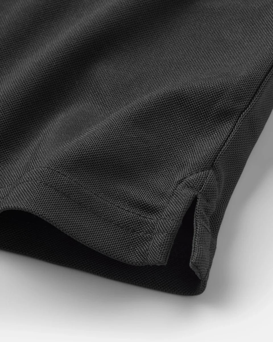 Polo Dri-Fast de manga corta para hombre – Negro