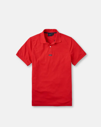Polo Dri-Fast de manga corta para hombre – Rojo