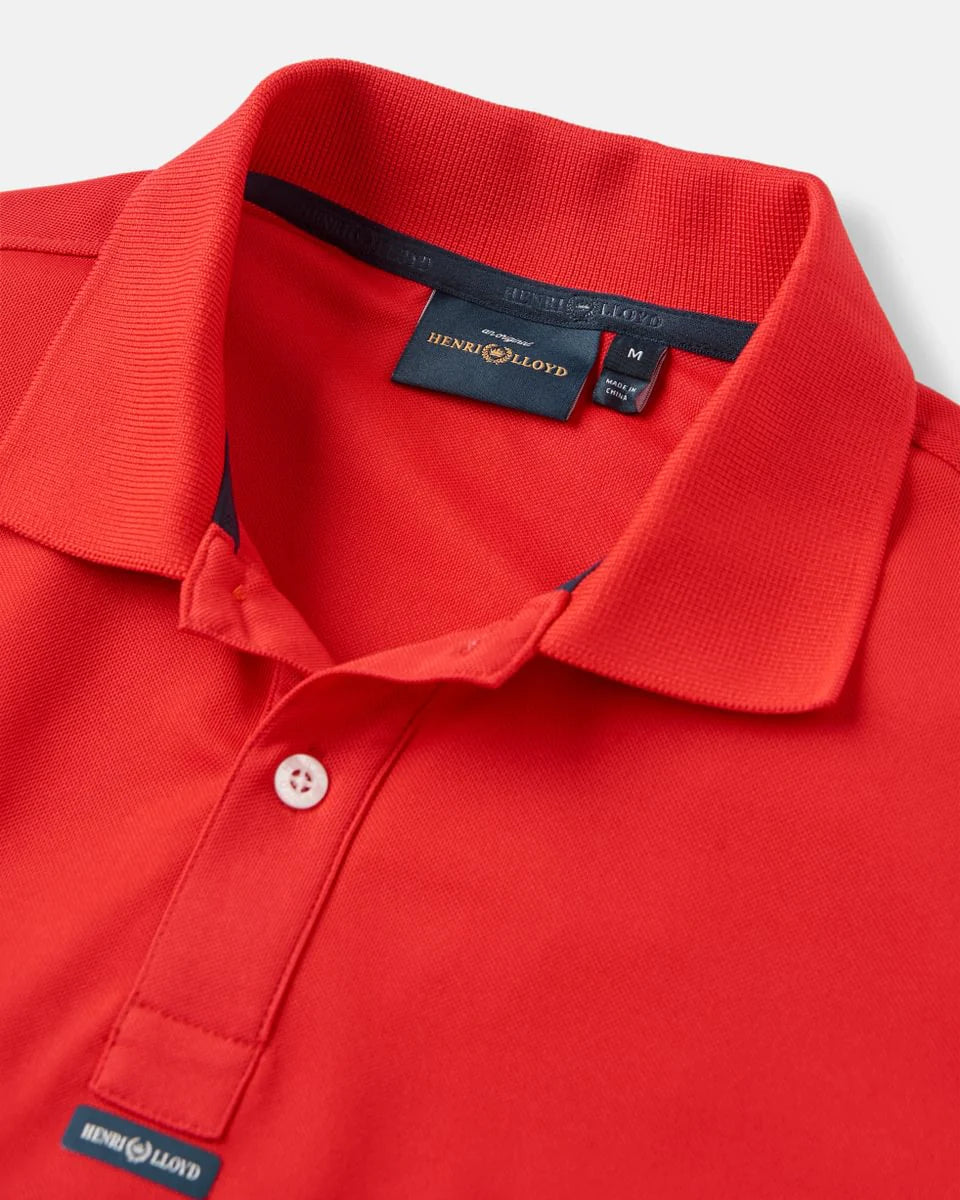 Polo Dri-Fast de manga corta para hombre – Rojo