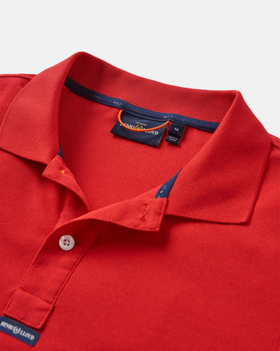 Polo Dri-Fast de manga corta para mujer – Rojo