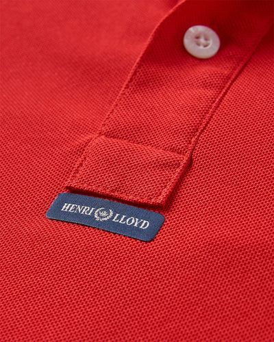 Polo Dri-Fast de manga corta para mujer – Rojo