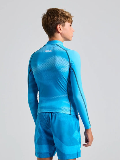 Camiseta técnica infantil SLAM Foil JR Rashguard – Protección solar UPF50+ AZUL