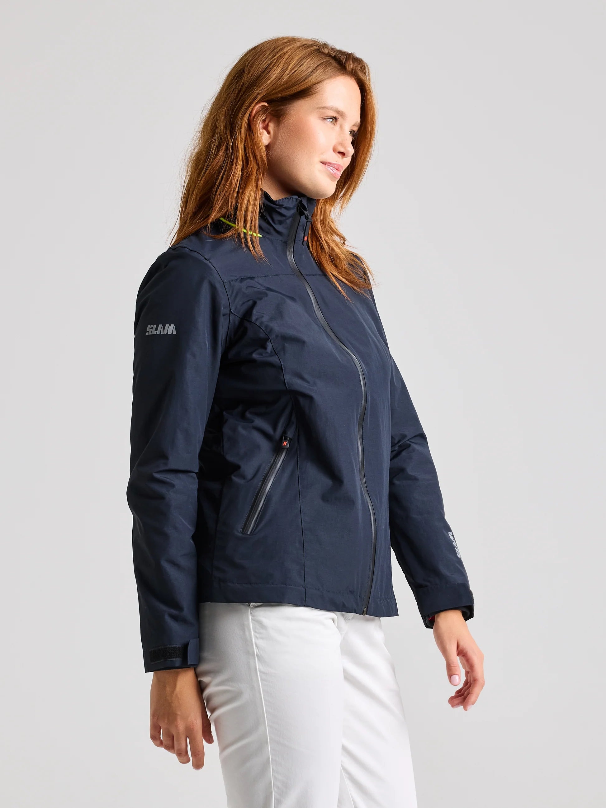 Chaqueta cálida con capucha para mujer - Navy