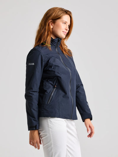 Chaqueta cálida con capucha para mujer - Navy