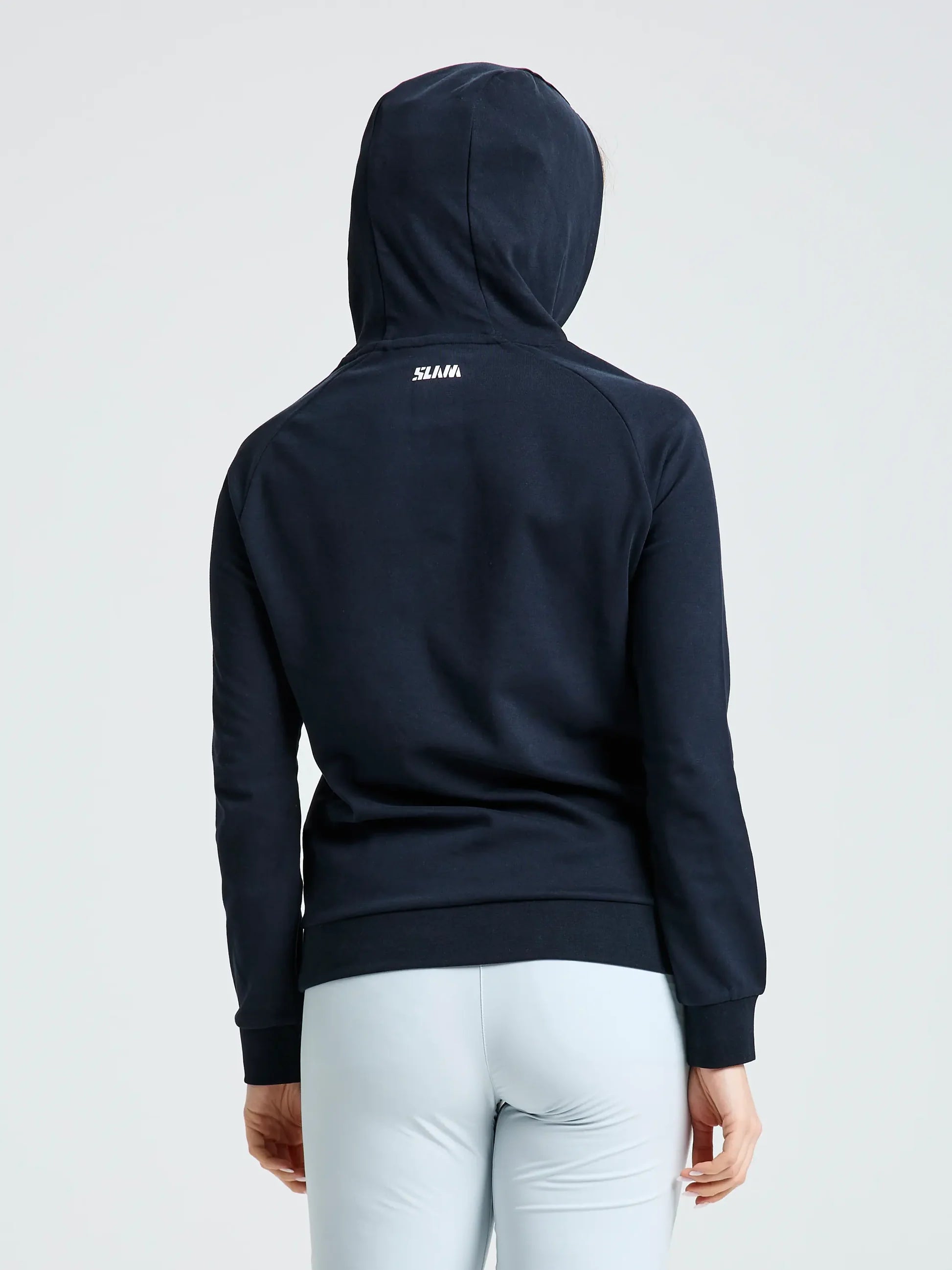 Sudadera con capucha bolsillo canguro Logo WS navy mujer SLAM