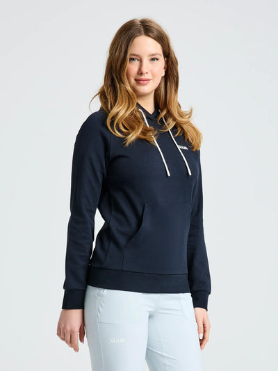 Sudadera con capucha bolsillo canguro Logo WS navy mujer SLAM