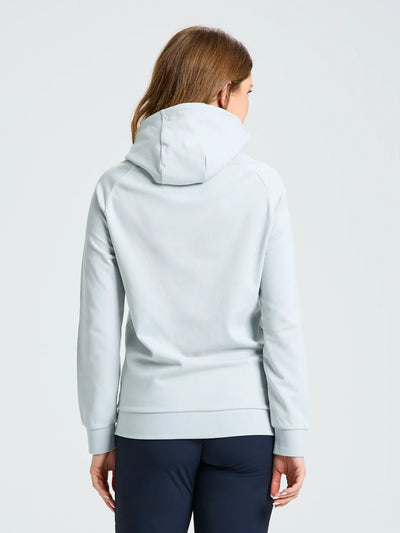 Sudadera capucha mujer Logo WS Cleef Grey bolsillo canguro SLAM