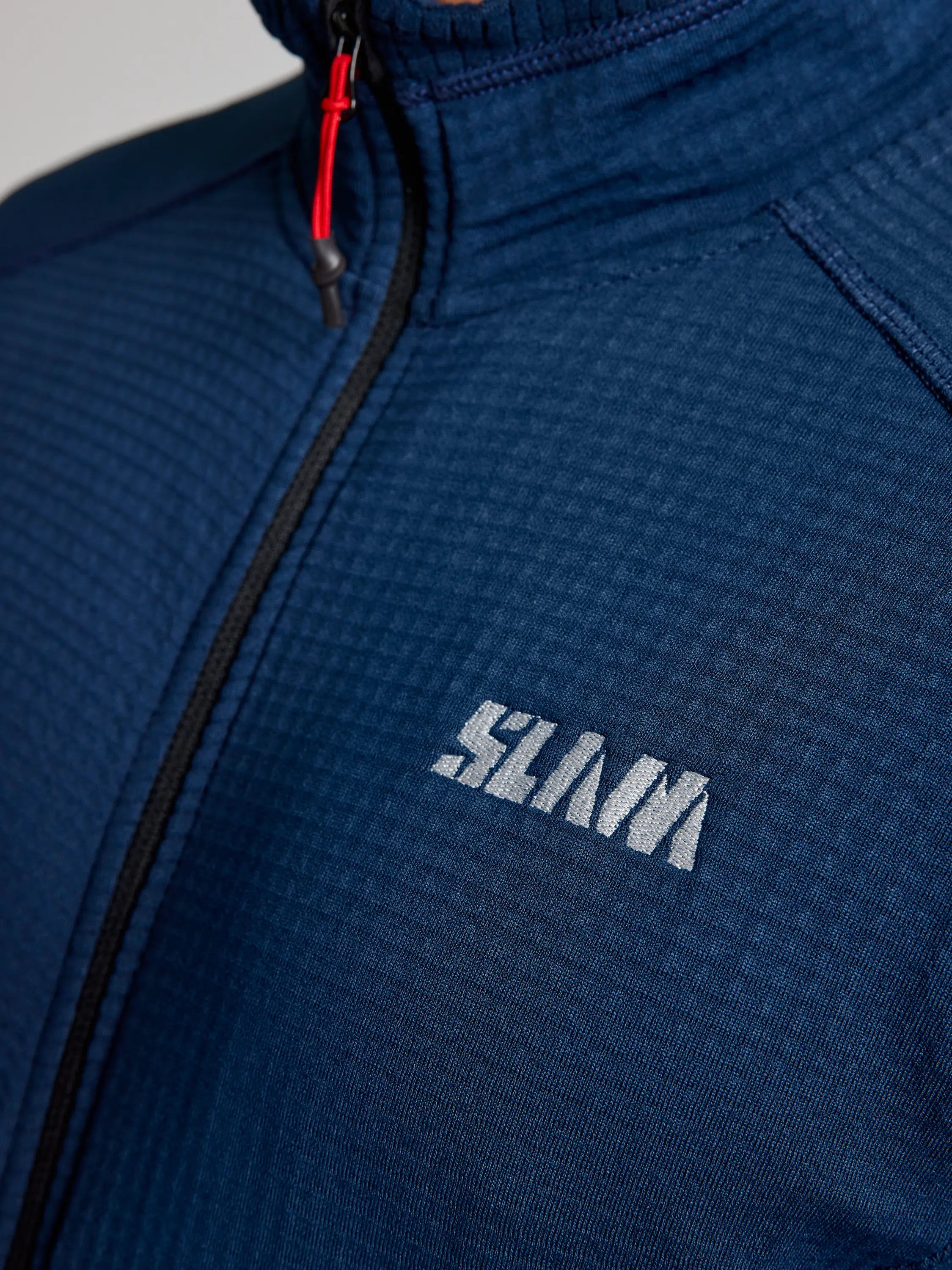 ACT Woman Grid Fleece – Navy