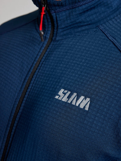 ACT Woman Grid Fleece – Navy