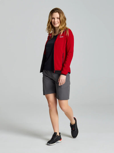 ACT Woman Grid Fleece – Rojo