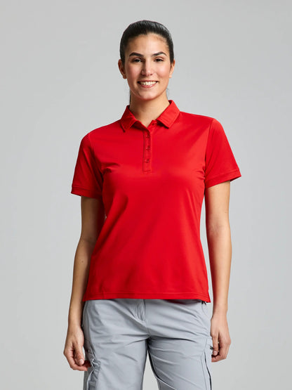 Polo Técnico Mujer – Tech Piqué Polo Rojo de SLAM