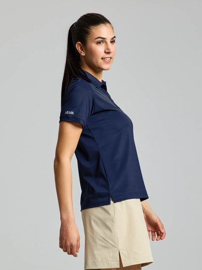 Polo técnico Tech Piqué para mujer – Azul marino