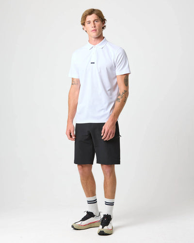 Polo Dri-Fast de manga corta para hombre – Blanco