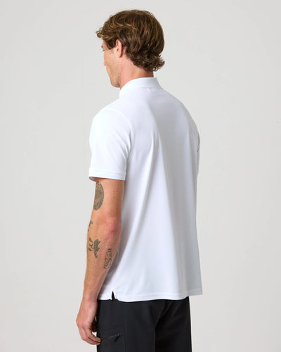 Polo Dri-Fast de manga corta para hombre – Blanco