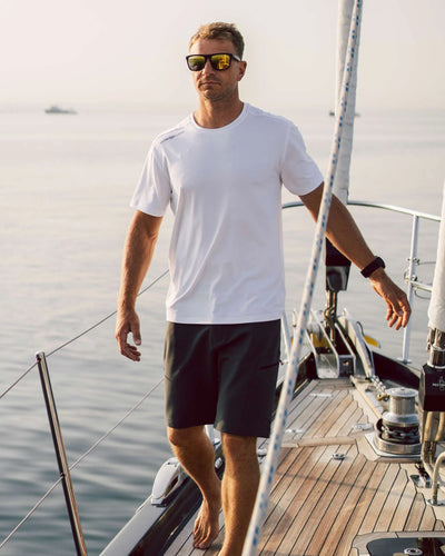 Camiseta Dri-Fast de manga corta para hombre – Blanca