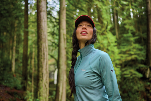 Camiseta técnica de manga larga para mujer con UPF50+