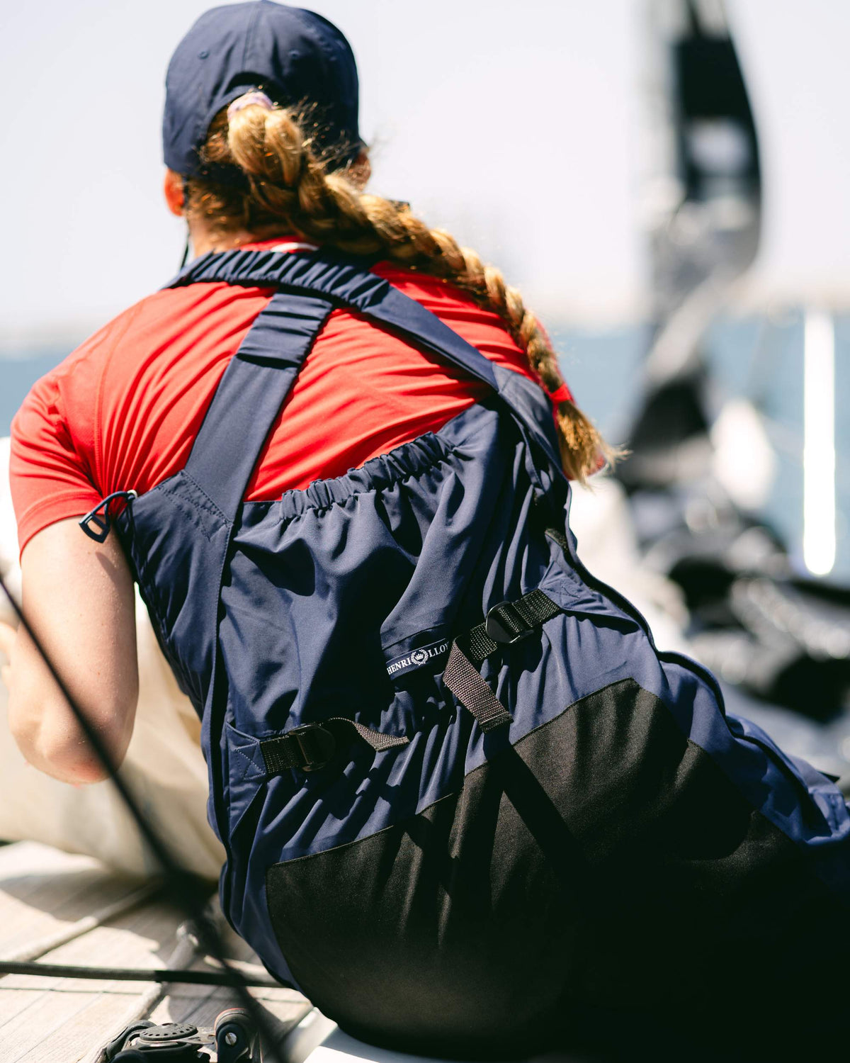Peto náutico impermeable mujer Coastal Hi-Fit Navy Henry Lloyd