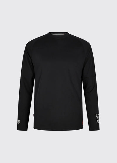 Camiseta técnica manga larga UPF 50+ negra de secado rápido hombre Dubarry